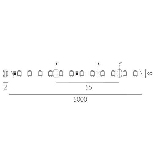 Лента двухсторонняя 24V Lightstar 420844 Лента двухсторонняя 24V Lightstar 420844