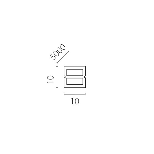 Профиль квадратный силиконовый 10х10 мм (тип А) PROFILED 5м/упак д/LED ленты Profiled 441005 Профиль квадратный силиконовый 10х10 мм (тип А) PROFILED 5м/упак д/LED ленты Profiled 441005
