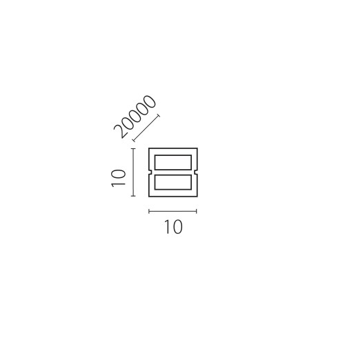 Профиль квадратный силиконовый 10х10 мм (тип А) PROFILED 20м/упак д/LED ленты Profiled 441020 Профиль квадратный силиконовый 10х10 мм (тип А) PROFILED 20м/упак д/LED ленты Profiled 441020