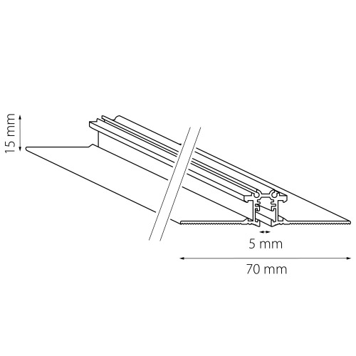 Трек встраиваемый однофазный LINEA 24V Linea 506227 Трек встраиваемый однофазный LINEA 24V Linea 506227