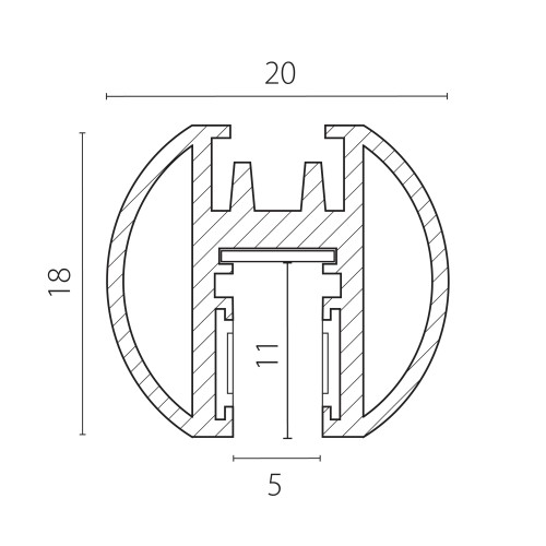 Шинопровод круглый тип d LINEA 24V Linea 506427 Шинопровод круглый тип d LINEA 24V Linea 506427
