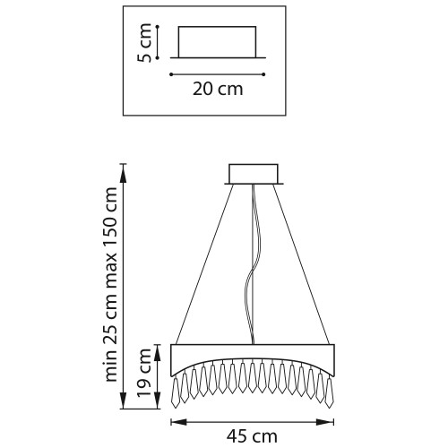 Люстра подвесная Helio 703143