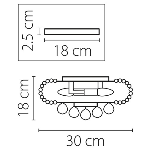 Люстра потолочная Monile 704034 Люстра потолочная Monile 704034