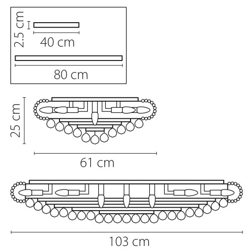 Люстра потолочная Monile 704214 Люстра потолочная Monile 704214