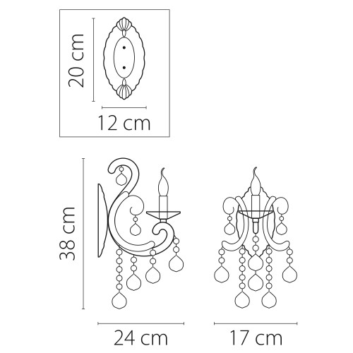 Бра Elegante 708614 Бра Elegante 708614