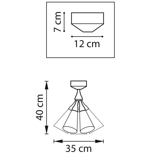 Люстра потолочная Cone 757070 Люстра потолочная Cone 757070
