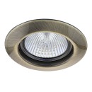 Светильник встраиваемый под галогенные или LED лампы 011071...